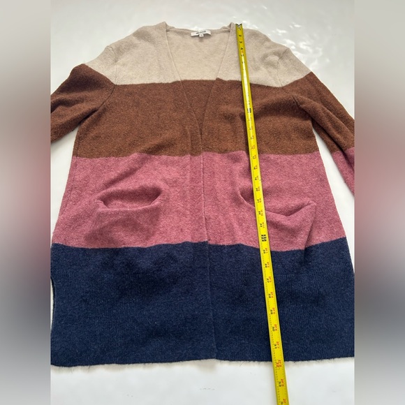 Madewell Sweater Multicolor Kent Striped Cardigan Alpaca Women Sz M - Picture 7 of 10